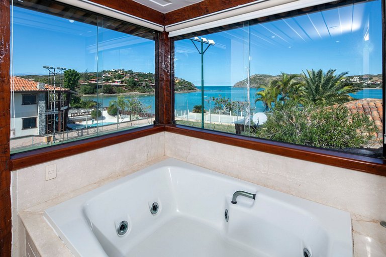 Buz039 - Casa à beira-mar com piscina e quadra de tênis