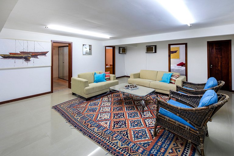 Buz039 - Casa à beira-mar com piscina e quadra de tênis