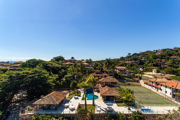 Buz039 - Casa à beira-mar com piscina e quadra de tênis