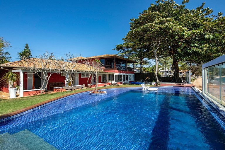 Buz005 - Linda mansão em frente ao mar em Búzios