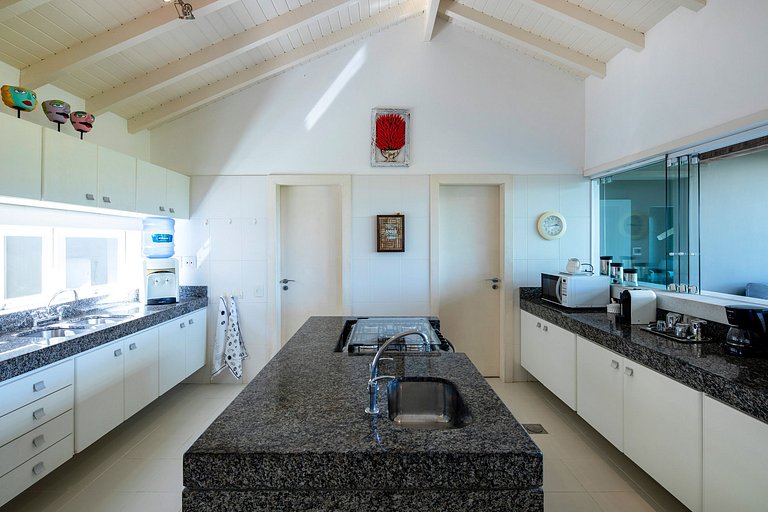 Buz055 - Charmosa villa de 5 suítes com vista em Geribá