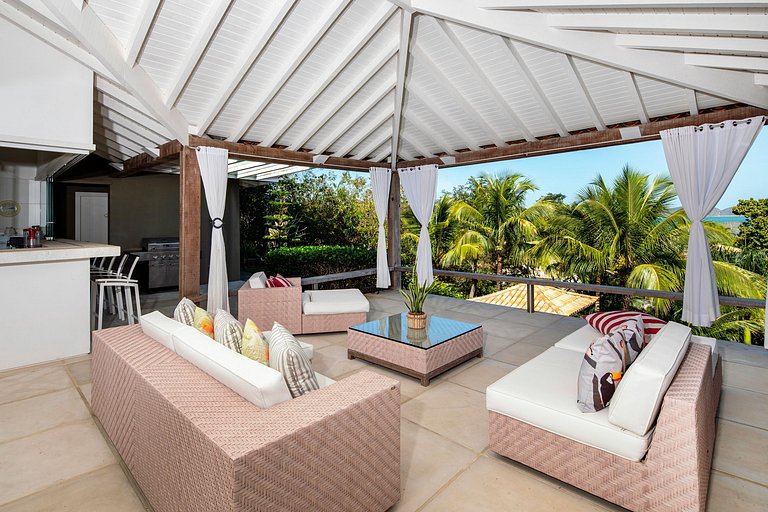 Buz055 - Charmosa villa de 5 suítes com vista em Geribá