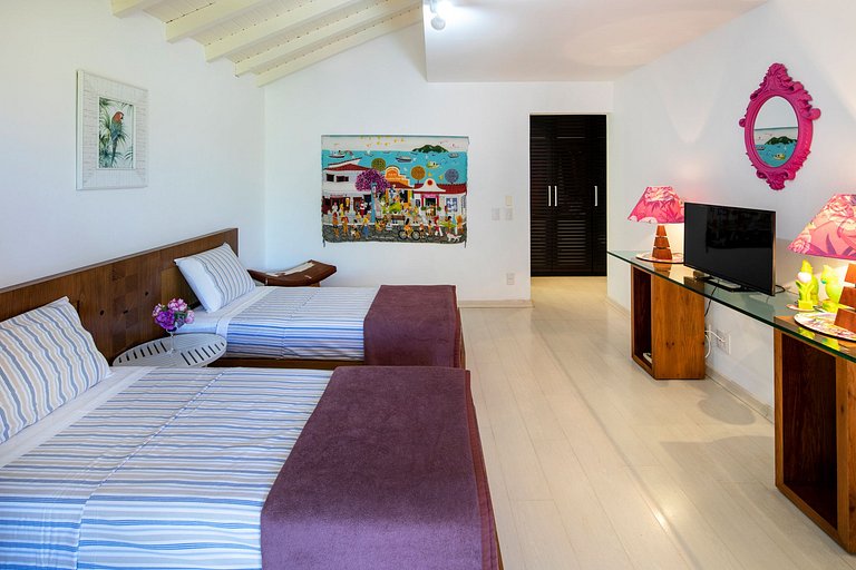 Buz055 - Charmosa villa de 5 suítes com vista em Geribá