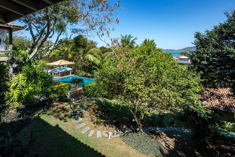 Buz055 - Charmosa villa de 5 suítes com vista em Geribá