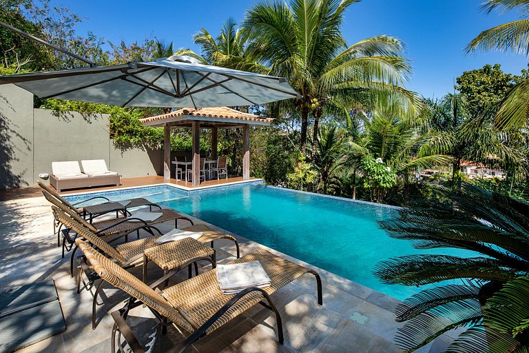 Buz055 - Charmosa villa de 5 suítes com vista em Geribá