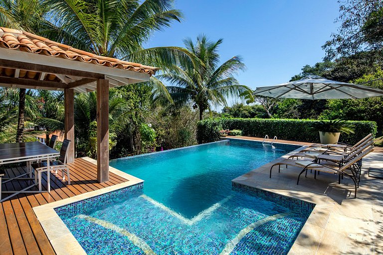 Buz055 - Charmosa villa de 5 suítes com vista em Geribá