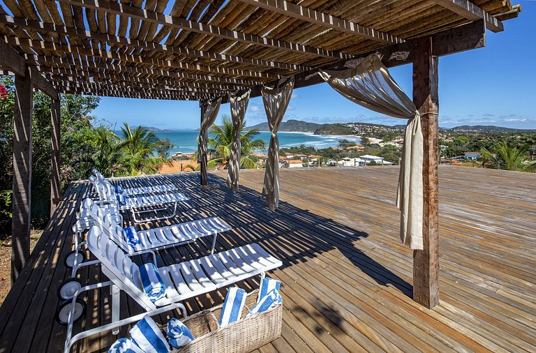 praia de geribá, 5 quartos, búzios, rio, colina, deck de mad
