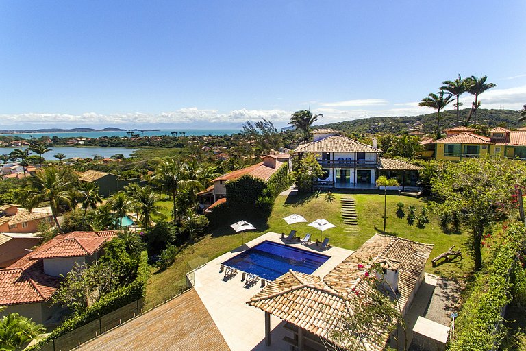 geriba beach, buzios, rio, house, 5 bedroom, hill, wooden de