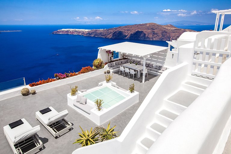Cyc001 - Luxury private Villa in Santorini
