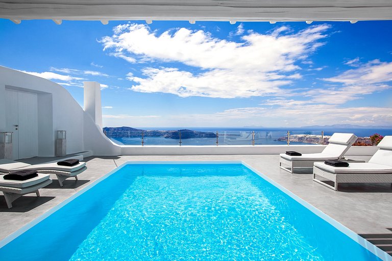 Cyc001 - Luxury private Villa in Santorini