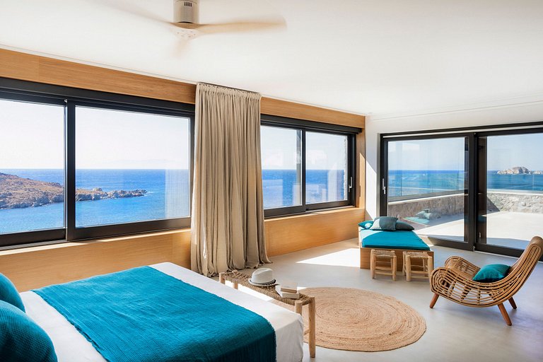 Cyc081 - Villa al borde de la roca, Mykonos