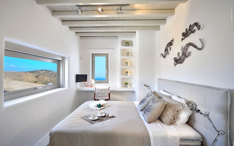 Cyc084 - Villa above Elia beach, Mykonos