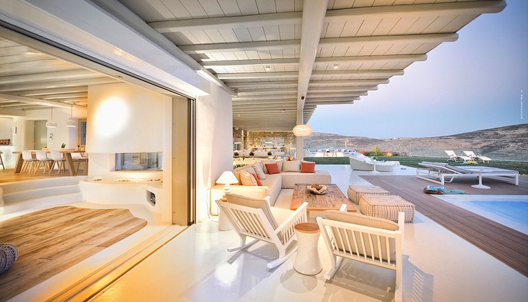 Cyc084 - Villa acima da Praia de Elia, Mykonos