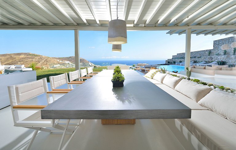 Cyc084 - Villa au-dessus de la plage d'Elia, Mykonos