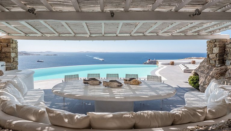 Cyc086 - Villa com vista para o Mar Egeu, Mykonos