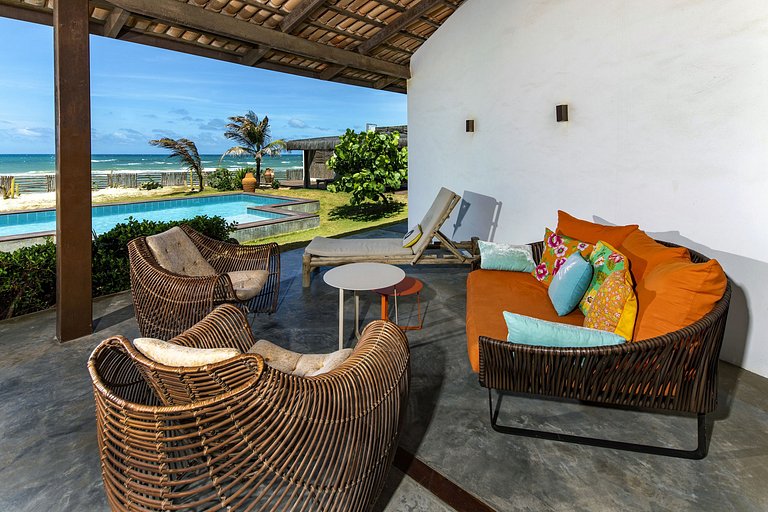 Cea016 - Bela casa de praia de 6 quartos em Guajiru