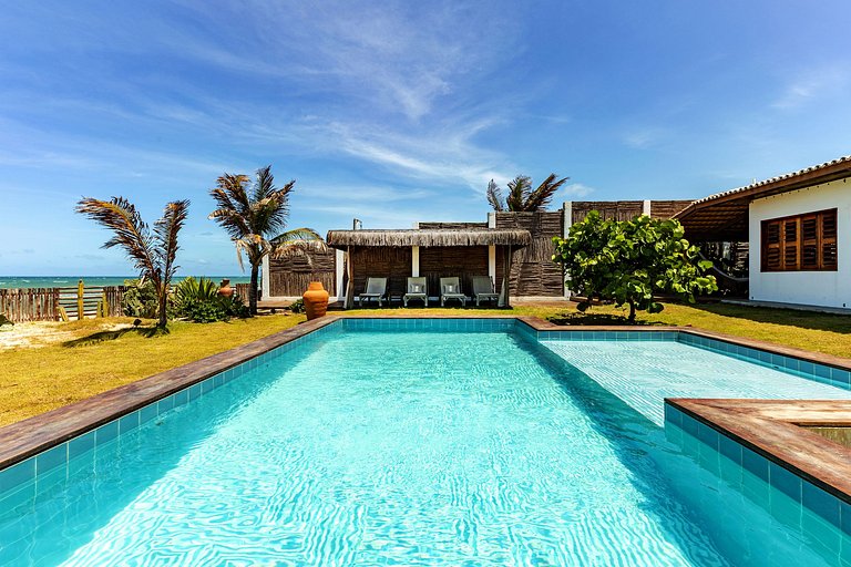 Cea016 - Bela casa de praia de 6 quartos em Guajiru