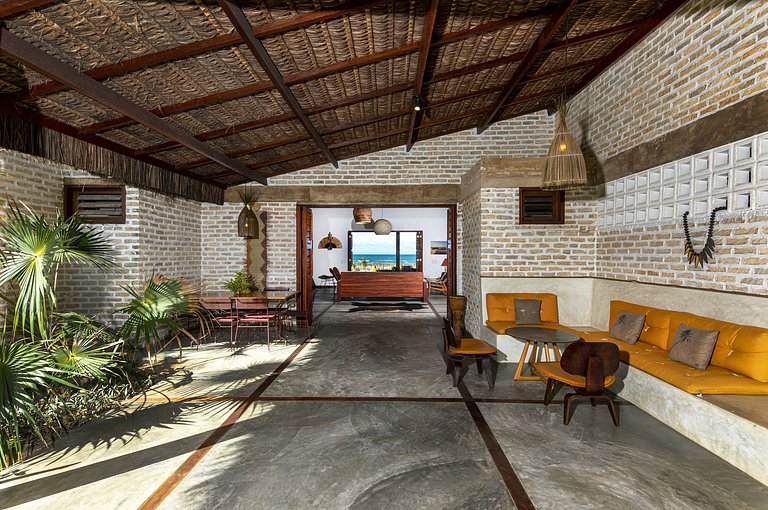 Cea016 - Bela casa de praia de 6 quartos em Guajiru