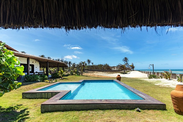 Cea016 - Bela casa de praia de 6 quartos em Guajiru