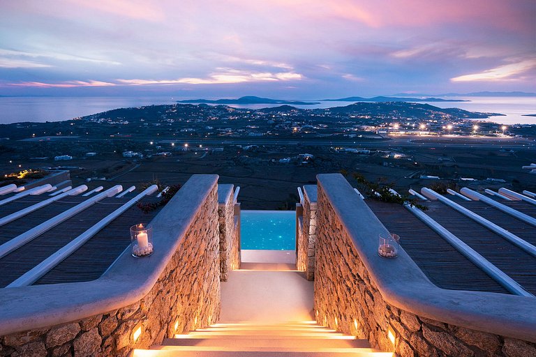 Cyc043 - Villa avec vue panoramique sur Mykonos