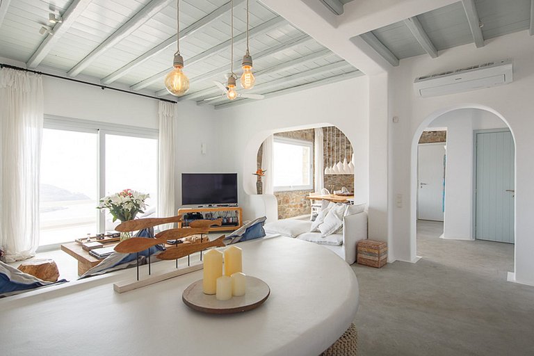 Cyc071 - Villa avec cinéma en plein air à Mykonos