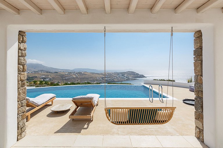 Cyc071 - Villa avec cinéma en plein air à Mykonos