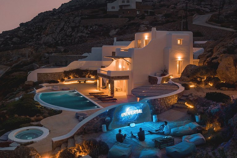 Cyc071 - Villa con cine al aire libre, Mykonos
