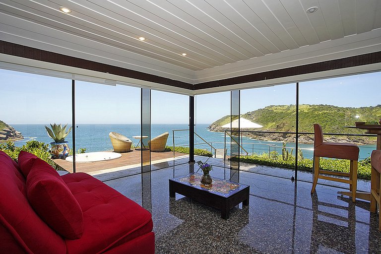 Buz007 - Villa con piscina y vista playa Ferradura