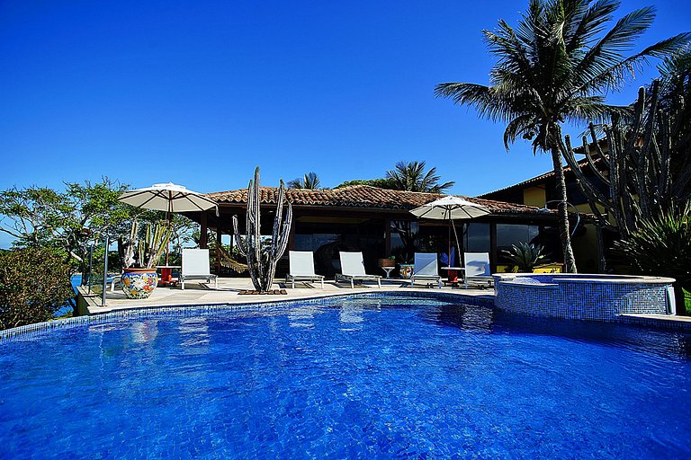 Buz007 - Villa with pool and view of Ferradura beach