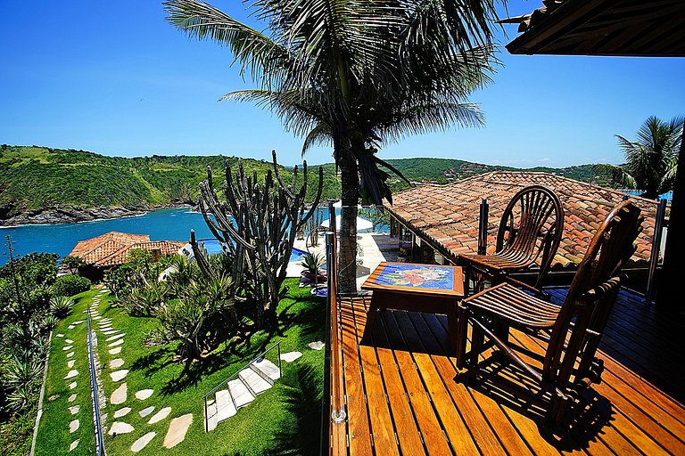 Buz007 - Villa with pool and view of Ferradura beach