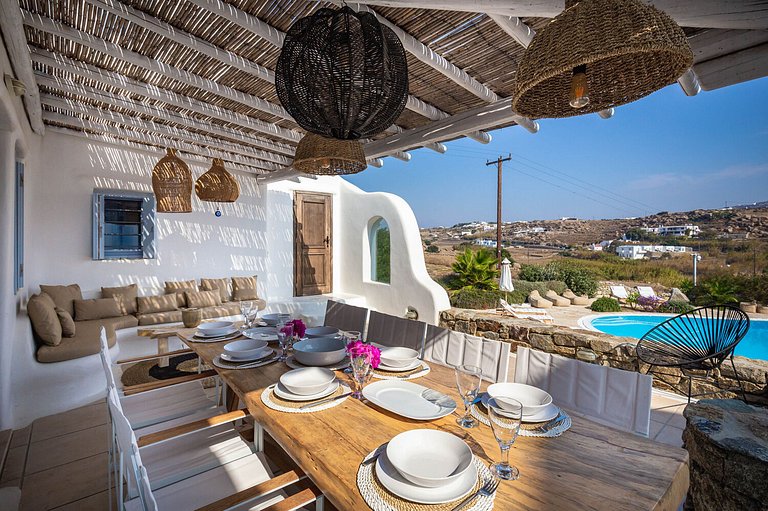Cyc048 - Villa à plusieurs niveaux à Paraga, Mykonos