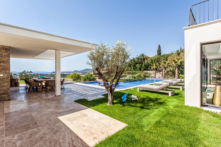 Azu008 - Villa Luxuosa Elegante na Riviera Francesa