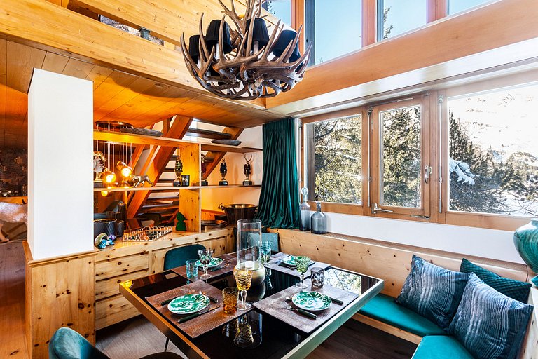 Alp008 - Lujoso chalet de esquí suizo, cerca de St. Moritz