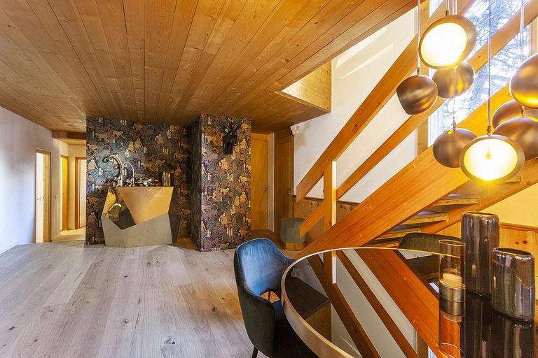 Alp008 - Lujoso chalet de esquí suizo, cerca de St. Moritz