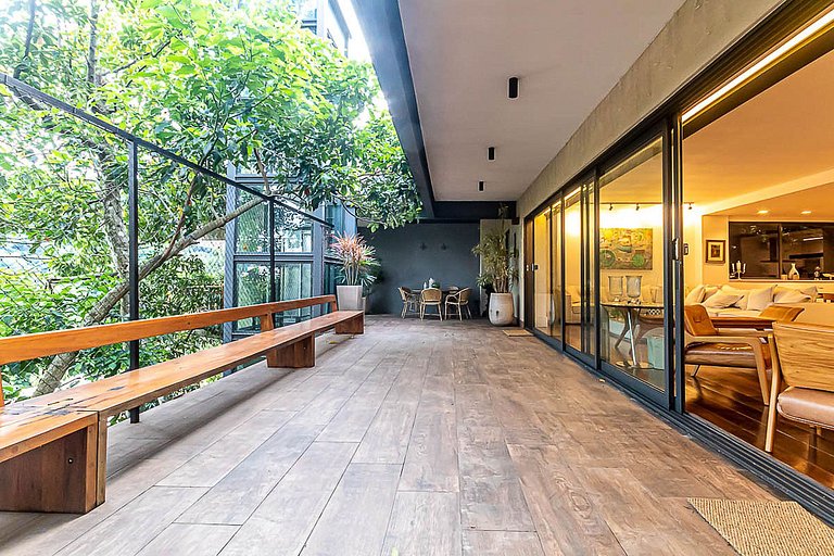 Rio057 - Fantástica villa com piscina no Jardim Botânico