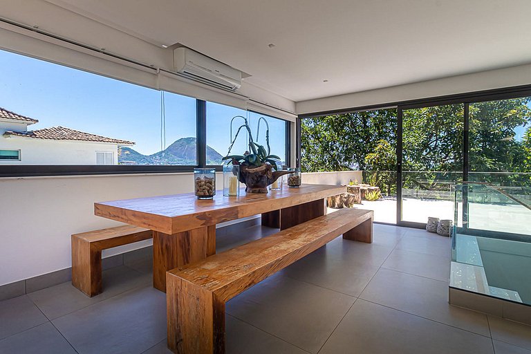 Rio057 - Fantástica villa com piscina no Jardim Botânico