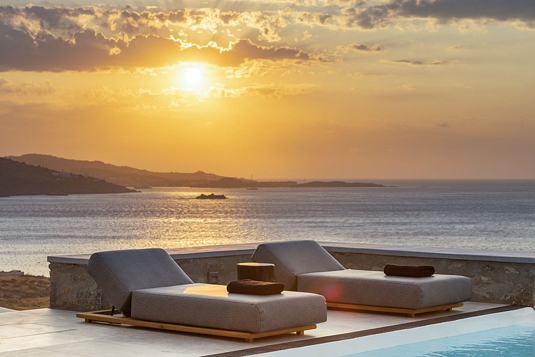 Cyc062 - Villa moderne par Glyfadi Cove, Mykonos