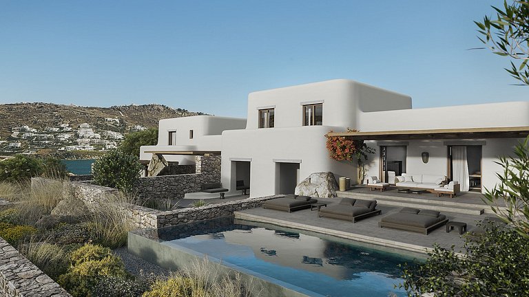 Cyc082 - Villa moderna en Mykonos