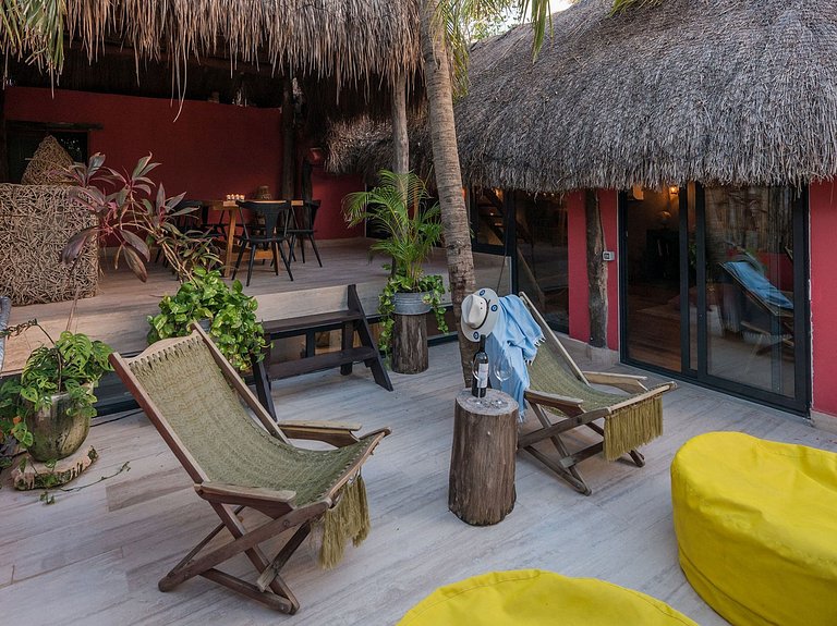 Tul037 - Splendid 3 bedroom bungalow with pool in Tulum