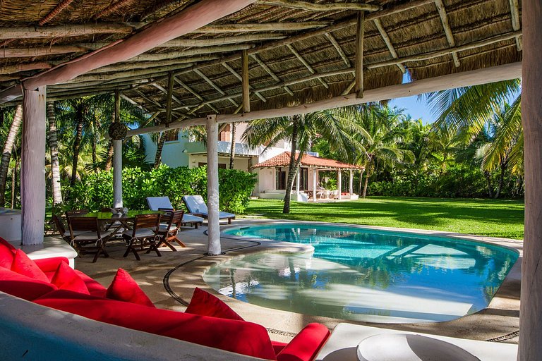 Pta005 - Beautiful tropical house by the sea at Xpu-Ha beach