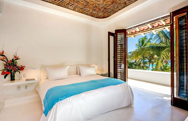 Pta005 - Linda casa tropical na beira da praia de Xpu-Ha