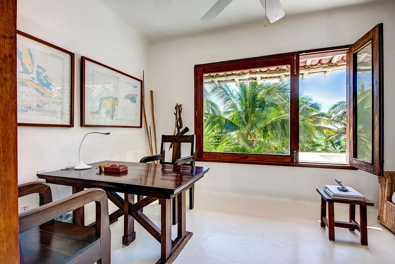 Pta005 - Linda casa tropical na beira da praia de Xpu-Ha