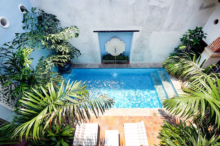Car011 - Magnífica casa colonial con piscina en Cartagena