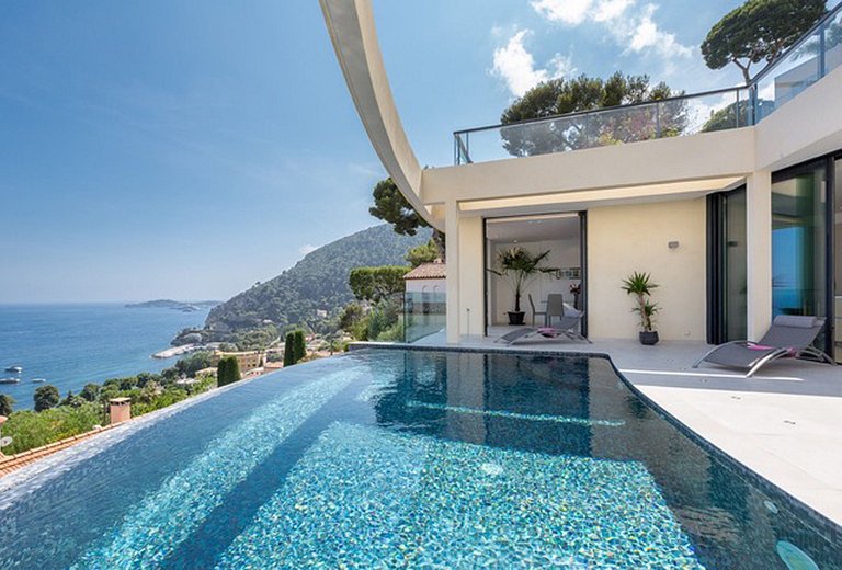 Azu005 - Villa com vista da baía de Eze, Riviera Francesa