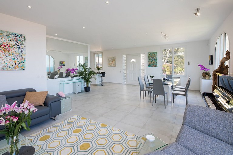 Azu006 - Luxury Villa above Eze-Sur-Mer, French Riviera