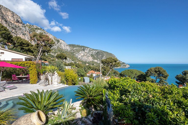 Azu006 - Luxury Villa above Eze-Sur-Mer, French Riviera