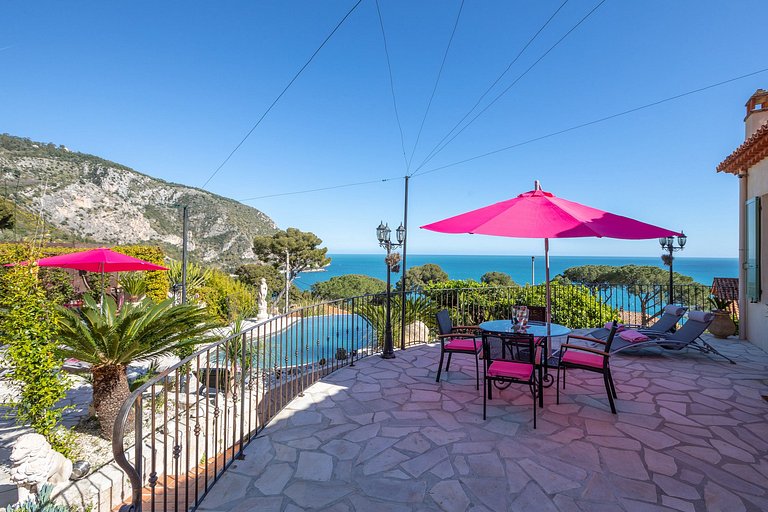 Azu006 - Luxury Villa above Eze-Sur-Mer, French Riviera