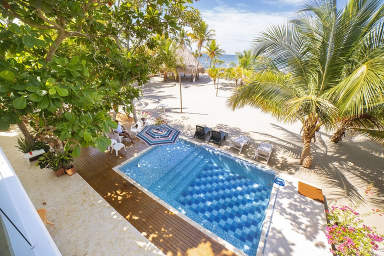 Tol002 - Beachfront villa with a pool in Tolú, Sucre