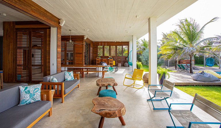Cea033 - Beautiful house with 6 suites by the sea in Praia d