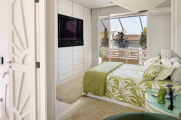 Rio078 - Precioso y encantador ático con piscina en Leblon